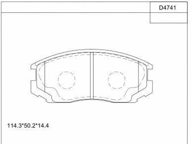 Kit de plaquettes de frein, frein à disque ASIMCO KD4741