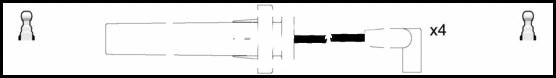 Kit de câbles d'allumage LEMARK HOES1058