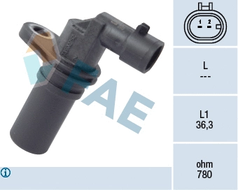 Capteur d'angle, vilebrequin FAE 79173