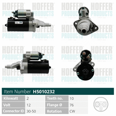 Démarreur HOFFER H5010232