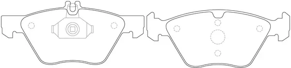 Kit de plaquettes de frein, frein à disque SB BP31166
