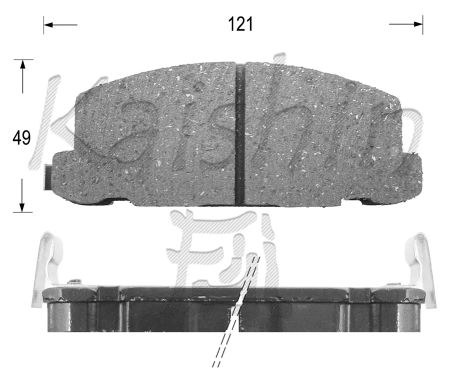 Kit de plaquettes de frein, frein à disque KAISHIN FK4014