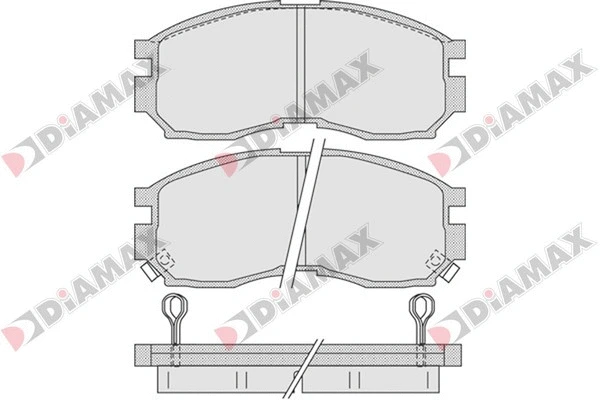 Kit de plaquettes de frein, frein à disque DIAMAX N09291