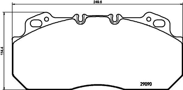 Kit de plaquettes de frein, frein à disque DON CVP023K