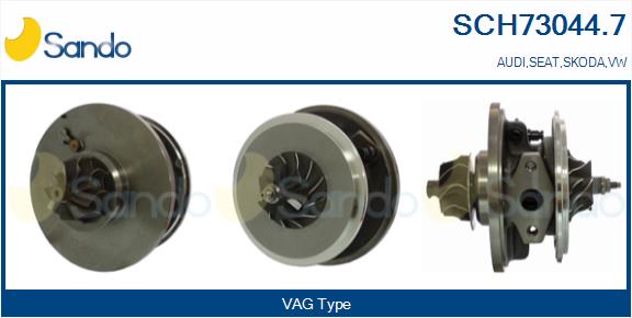Groupe carter, turbocompresseur SANDO SCH73044.7