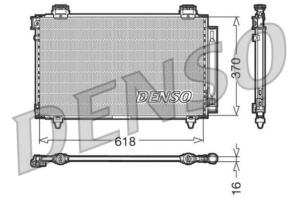 Condenseur, climatisation DENSO DCN50009