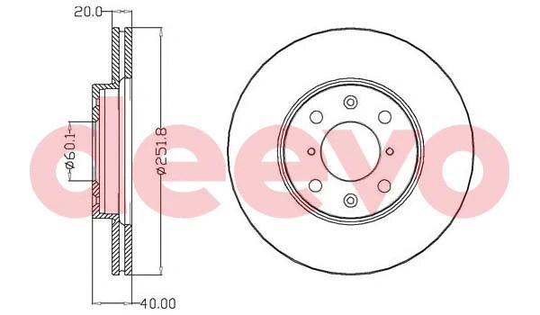 Disque de frein DEEVO BD18680
