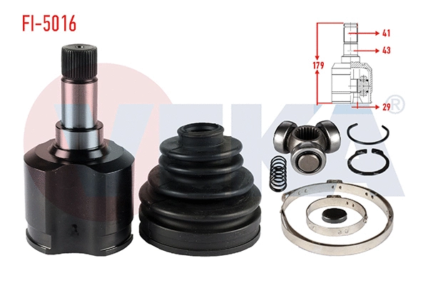 Jeu de joints, arbre de transmission VEKA FI-5016