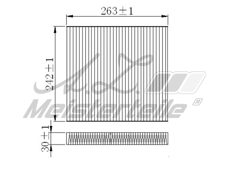 Filtre, air de l'habitacle A.Z. Meisterteile AZMT-41-010-1552