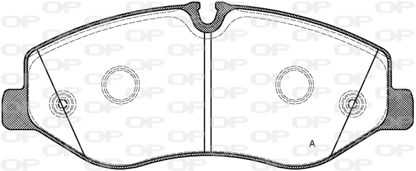 Kit de plaquettes de frein, frein à disque OPEN PARTS BPA1623.00