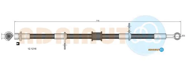 Flexible de frein ADRIAUTO 12.1216