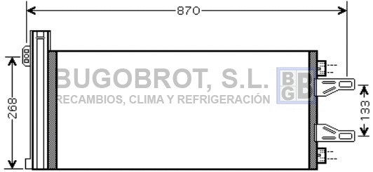 Condenseur, climatisation BUGOBROT 62-CN5248