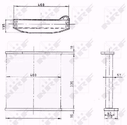 Radiateur, refroidissement du moteur NRF 50100621