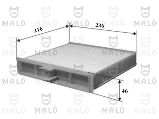 Filtre, air de l'habitacle AKRON-MALÒ 1531061