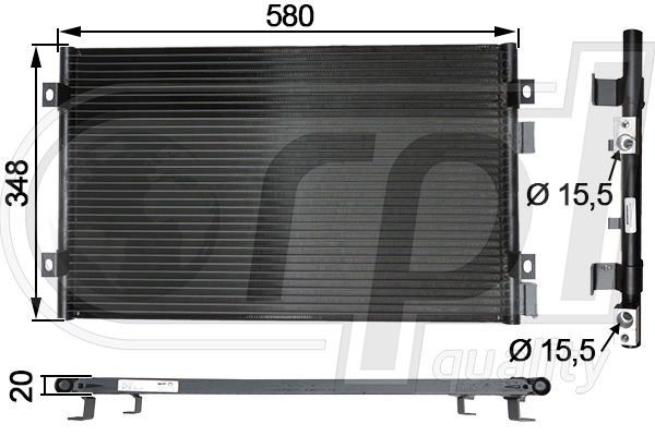 Condenseur, climatisation RPL QUALITY APCDCH5031
