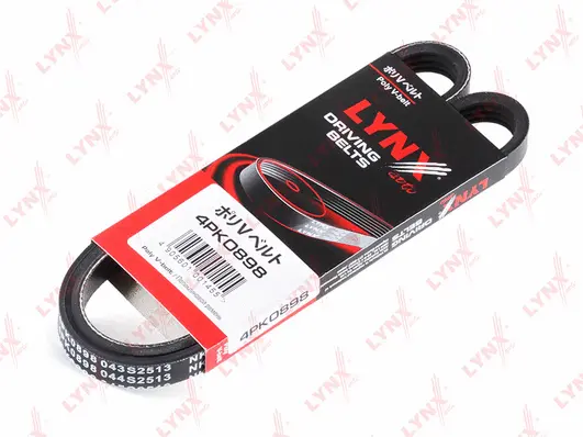 Courroie trapézoïdale à nervures LYNXAUTO 4PK0898