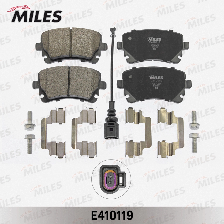 Kit de plaquettes de frein, frein à disque MILES E410119
