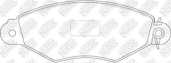 Kit de plaquettes de frein, frein à disque NiBK PN0151