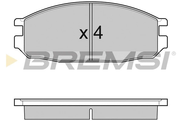 Kit de plaquettes de frein, frein à disque BREMSI BP3069