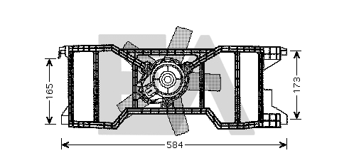 Ventilateur, refroidissement du moteur EACLIMA 33V22032
