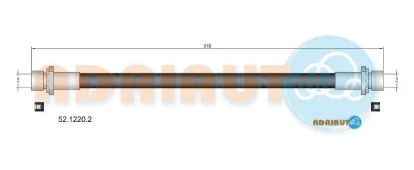 Flexible de frein ADRIAUTO 52.1220.2