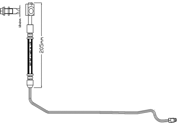 Flexible de frein JURATEK JBH1185R