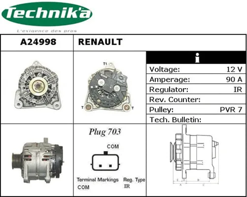 Alternateur Technika A24998