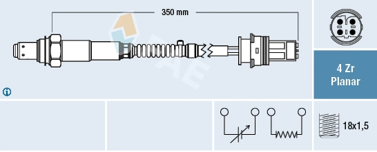 Sonde lambda FAE 77632