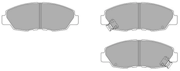 Kit de plaquettes de frein, frein à disque FREMAX FBP-1529
