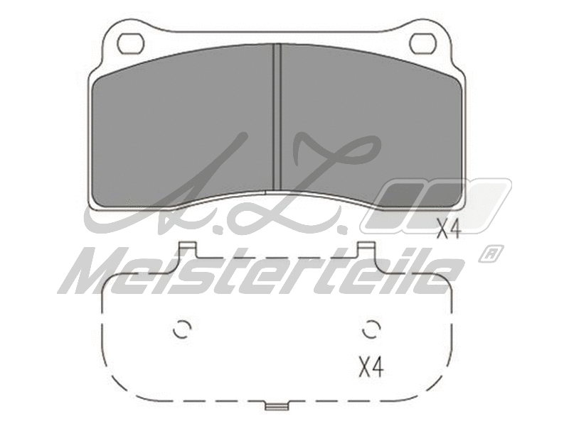 Kit de plaquettes de frein, frein à disque A.Z. Meisterteile AZMT-44-022-2178