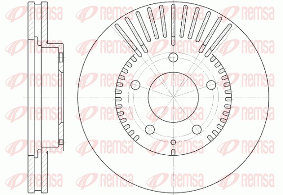 Disque de frein REMSA 6840.10