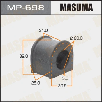 Coussinet de palier, stabilisateur MASUMA MP-698