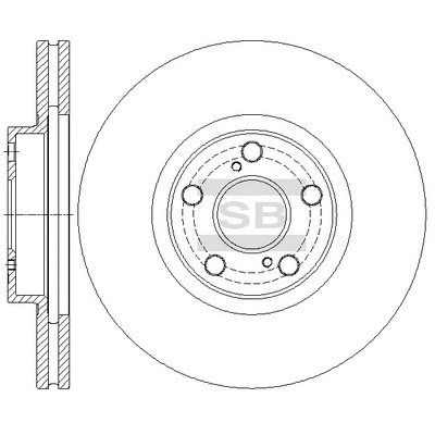Disque de frein Hi-Q SD4046