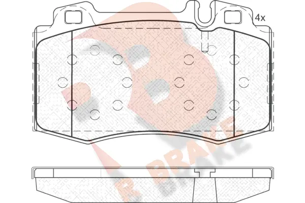 Kit de plaquettes de frein, frein à disque R BRAKE RB1389
