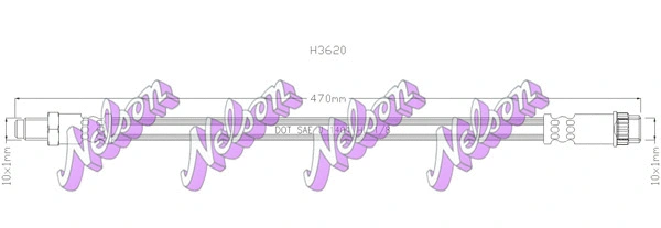 Flexible de frein KAWE H3620