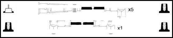 Kit de câbles d'allumage LEMARK HOES352