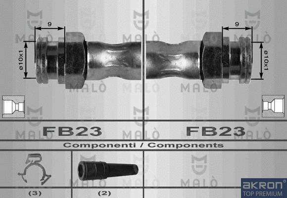 Flexible de frein AKRON-MALÒ 8493