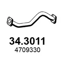 Tuyau d'échappement ASSO 34.3011