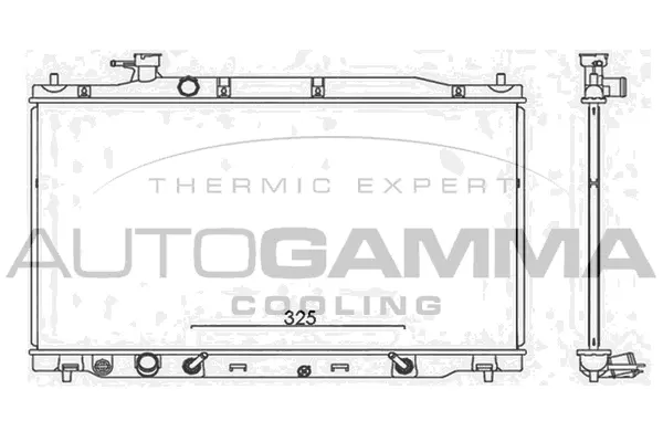 Radiateur, refroidissement du moteur AUTOGAMMA 107809