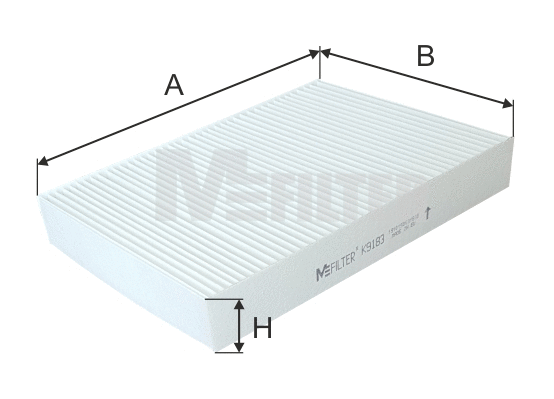 Filtre, air de l'habitacle MFILTER K 9183