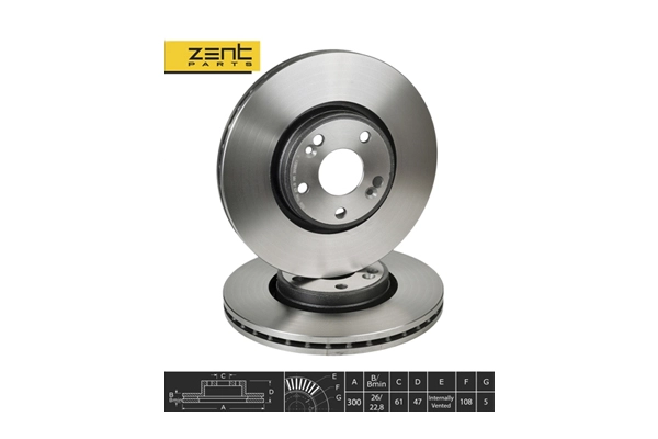 Disque de frein ZentParts Z06171