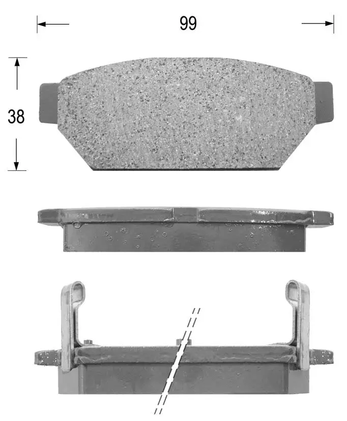 Kit de plaquettes de frein, frein à disque KAISHIN FK6067