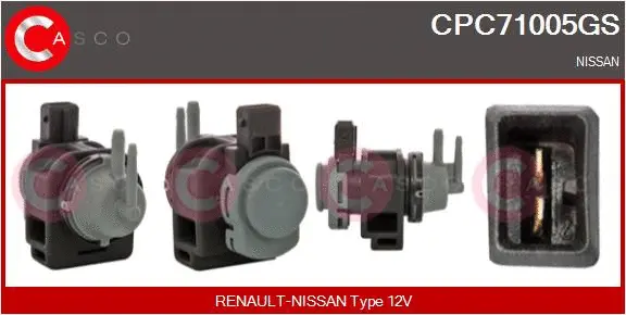 Transmetteur de pression, contrôle des gaz d'échappement CASCO CPC71005GS