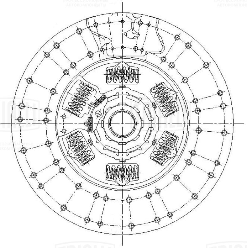 Plateau de débrayage, embrayage TRIALLI FD 403