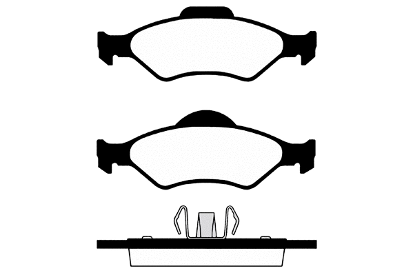 Kit de plaquettes de frein, frein à disque Technika 01249