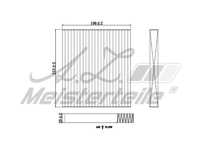 Filtre, air de l'habitacle A.Z. Meisterteile AZMT-41-010-1803