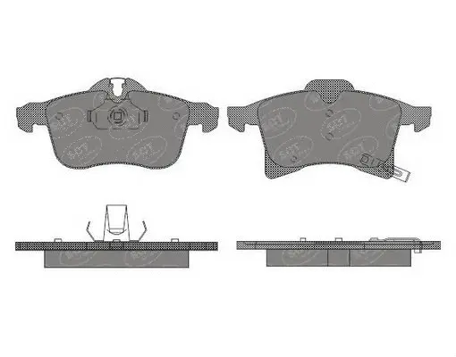 Kit de plaquettes de frein, frein à disque SCT - MANNOL SP 493 PR