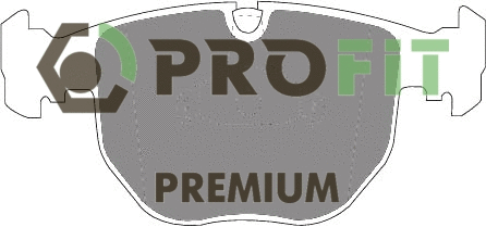 Kit de plaquettes de frein, frein à disque PROFIT 5005-0997