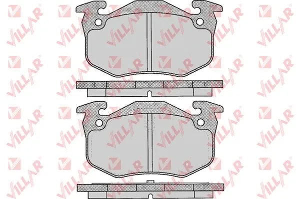 Kit de plaquettes de frein, frein à disque VILLAR 626.0275