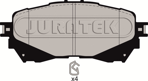 Kit de plaquettes de frein, frein à disque JURATEK JCP8122